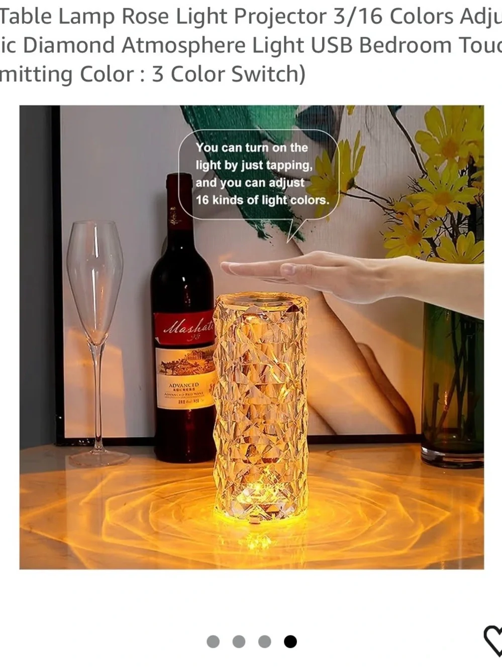 Rose Diamond Table Lamp